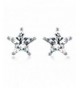 Sparkling Earrings Sterling Zirconia Eternity