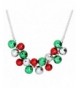 Periwinkle Chunky Green Jingle Necklace