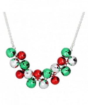 Periwinkle Chunky Green Jingle Necklace