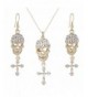 EVER FAITH Halloween Necklace Earrings