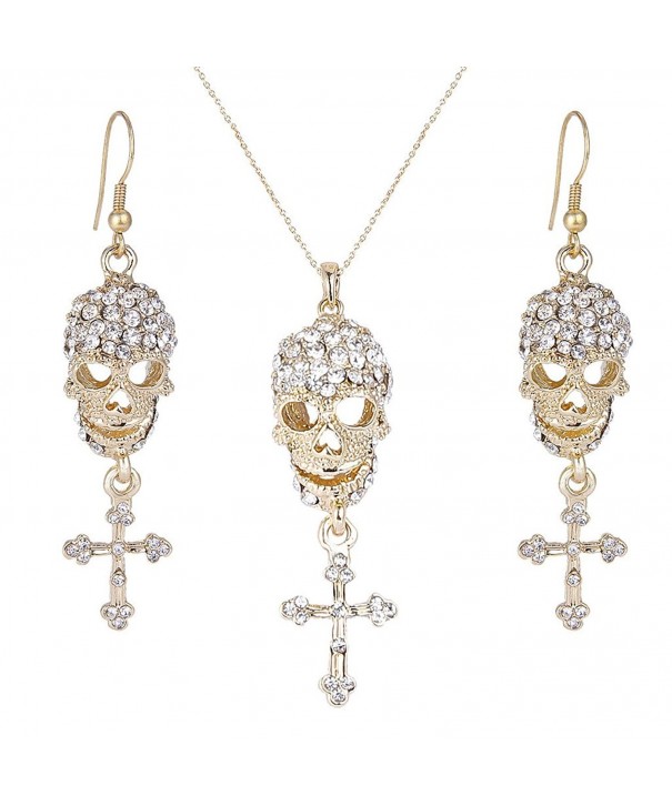 EVER FAITH Halloween Necklace Earrings