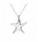 Whimsical Starfish Sterling Silver Necklace