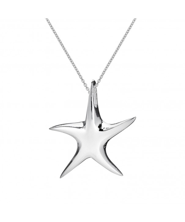 Whimsical Starfish Sterling Silver Necklace