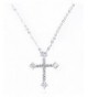 Ginasy Rhinestone Sterling Pendant Necklace