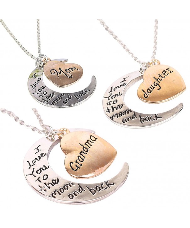 Mom Daughter Grandma Piece Necklace