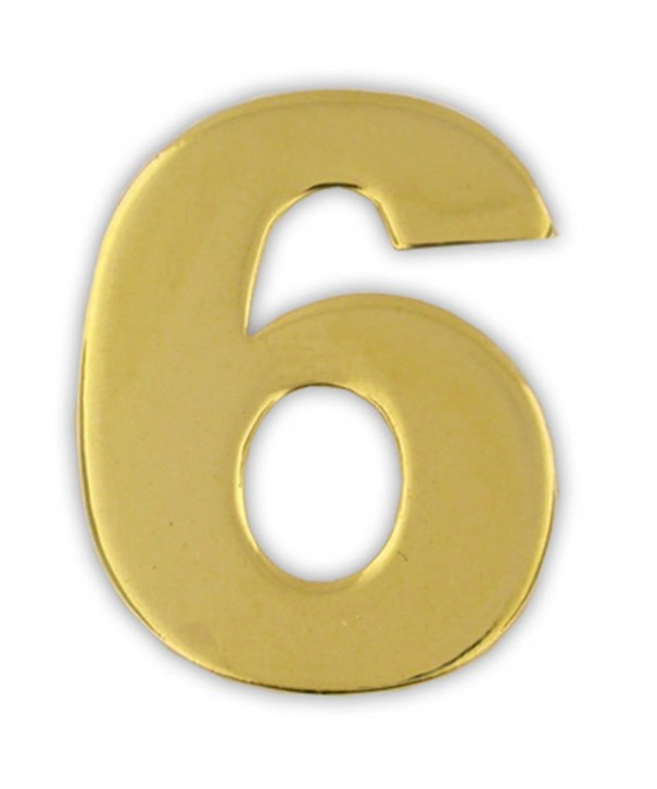PinMarts Gold Numerical Number Lapel