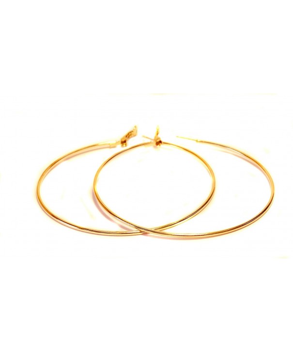 Large Hoop Earrings Simple Hoops