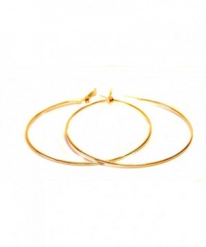 Large Hoop Earrings Simple Hoops