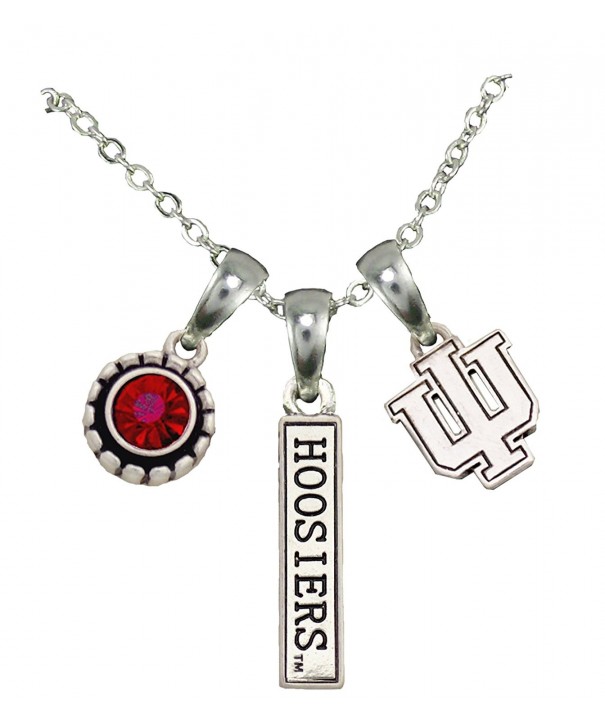 Indiana Hoosiers Crystal Necklace Licensed