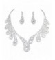 ClearBridal Rhinestones Necklace Earrings 15042a