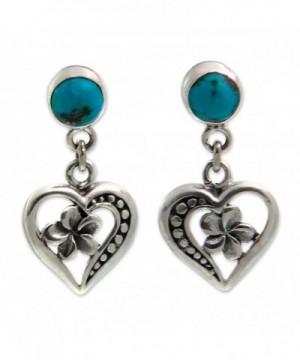 NOVICA Sterling Reconstituted Turquoise Frangipani