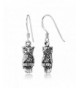 Stelring Silver Detailed Vintage Earrings