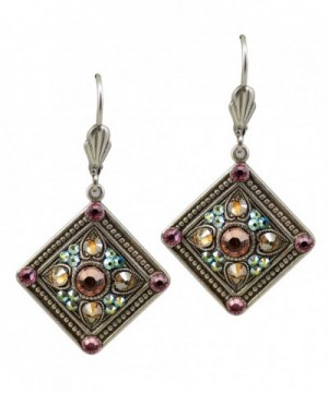 Anne Koplik Earrings Textured Swarovski