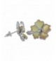 Sterling Silver Mother Hibiscus Earrings