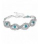 SUNSCSC Crystal Rhinestone Wedding Bracelet