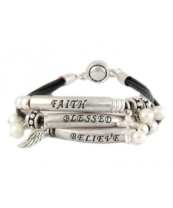 4030740 Believe Blessed Bracelet Knotted