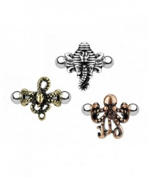 Antique Elephant Octopus Cartilage Barbells