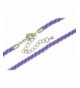 Purple Three Twisted Necklace extender