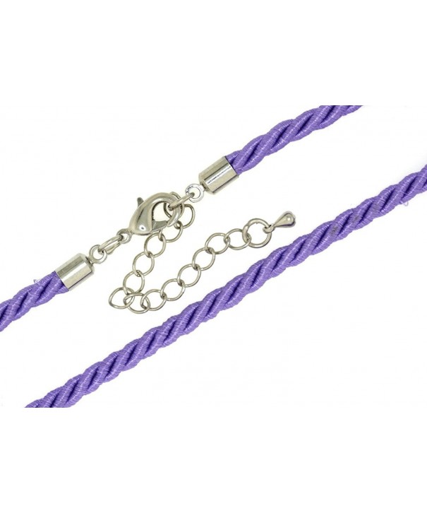 Purple Three Twisted Necklace extender