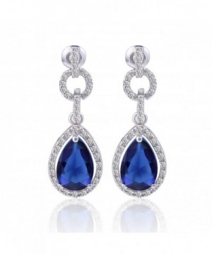 GULICX Flawless Zirconia Earrings Sapphire