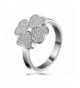 Lucky Dora Platinum Four leaf Zirconia