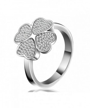 Lucky Dora Platinum Four leaf Zirconia