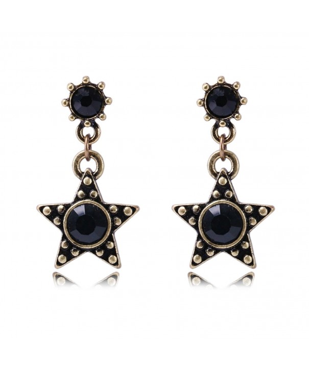 Star Earrings Vintage Drop Sensitive