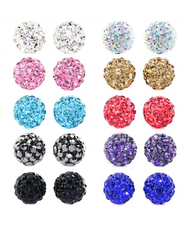 Aprilsky Rhinestones Fireball Stainless Hypoallergenic