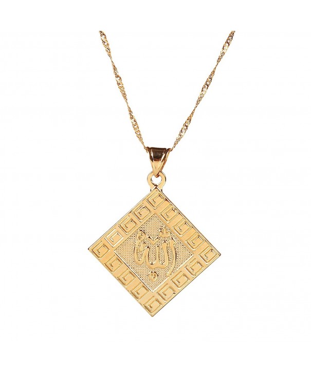 Islamic Gold Jewelry Necklace Pendant