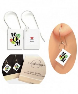 Mom Cardlings Little Greeting Earrings