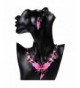 XY Fancy Butterfly Necklace Earrings