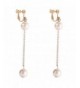 Earring Simulated Pierced Gold tone Banquet