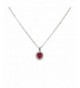 Lux Accessories Birthstone Pendant Necklace