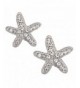 DUOKA Silver Crystal Starfish Earring