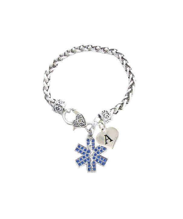 Crystal Paramedic Bracelet Jewelry Initial