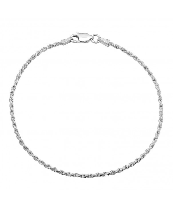 Small Sterling Silver Diamond Cut Bracelet