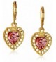 1928 Jewelry Gold Tone Swarovski Earrings