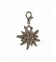 Bavarian Rhinestone Edelweiss silver coloured