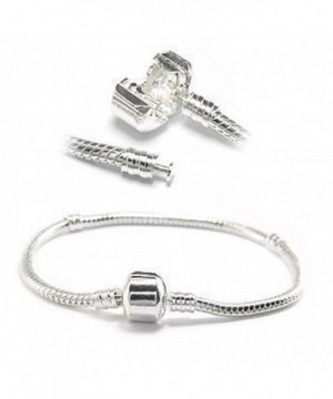 Silver Classic Barrel Bracelet Charms