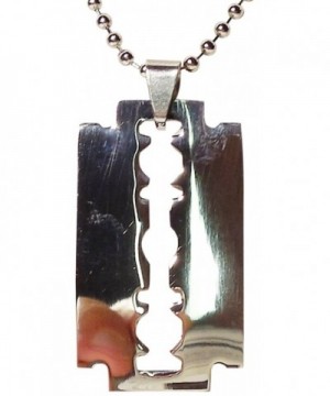 Necklace Razor Blade Stainless Steel