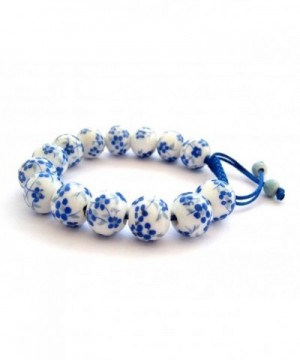 Crafted Vintage Porcelain Adjustable Bracelet