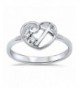 Heart Cubic Zirconia Sterling Silver