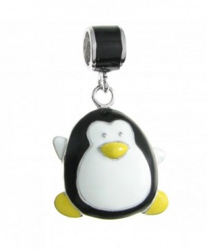 Rhodium plated Sterling Silver Penguin European