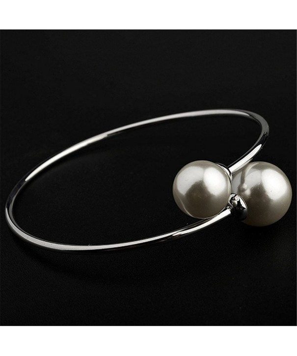 LovEnter White plated pearl bracelet