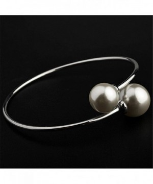 LovEnter White plated pearl bracelet