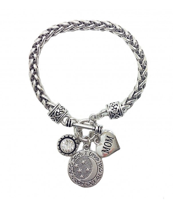 Love Moon Heart Charm Bracelet