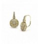 Flashed Sterling Filigree Leverback Earrings