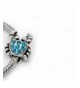 Turquoise Rhinestones Charm European Bracelet