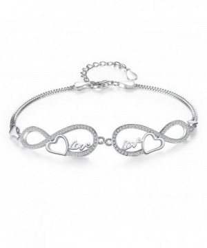 EVER FAITH Sterling Infinity Bracelet