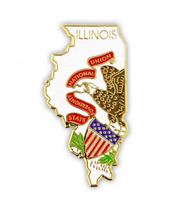 PinMarts State Shape Illinois Lapel